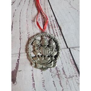 Disney Hudson's Huey Dewey Louie Singing Christmas Carols Pewter Ornament